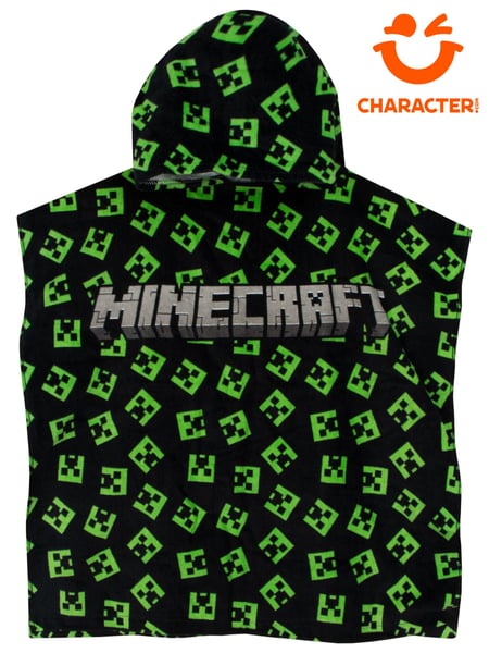 Character Minecraft Creeper Swim & Beach Towel 100% Cotton Poncho (957730) | 27 €