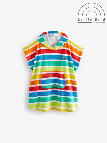Leuchtend mehrfarbig - Little Bird by Jools Oliver Rainbow 100% Cotton Hooded Towelling Beach Poncho (959652) | 31 € - 37 €