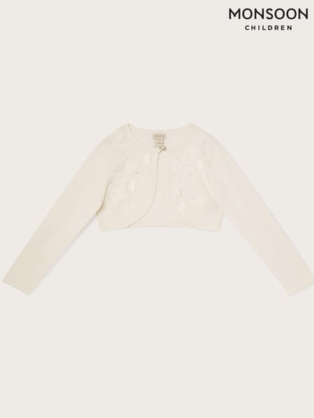Monsoon Natural 100% Cotton 3D Petal Cardigan (961221) | € 39 - € 45