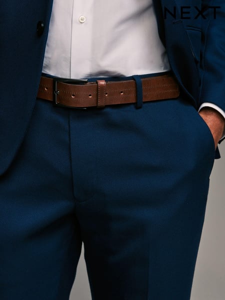 Brown Signature Central Stitch Leather Belt (965323) | € 16