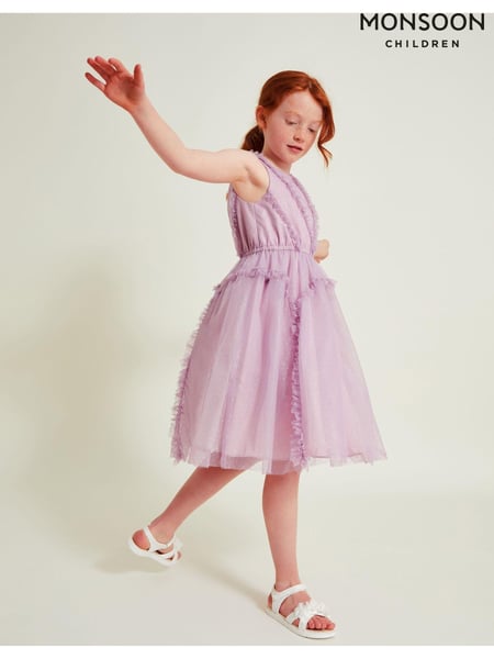 Monsoon Veronica Ruffle Tulle Dress (966474) | € 36 - € 43