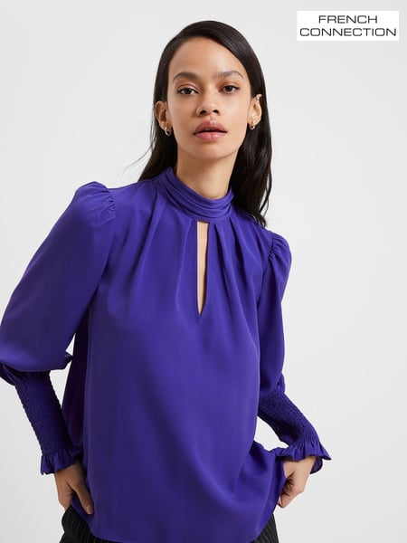 French Connection Crepe Light Key Hole Top (971156) | € 13