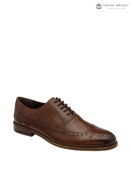 Frank Wright Brown Leather Lace Up Brogues (971224) | € 58