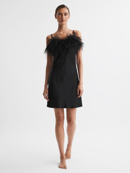 Sleeper Feather Mini Slip Dress (972983) | € 435