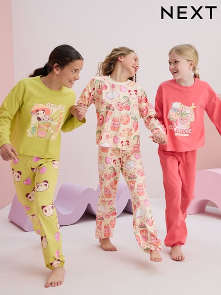 Red/Green Jogger Pyjamas 3 Pack (3-16yrs) (973376) | € 28 - € 38