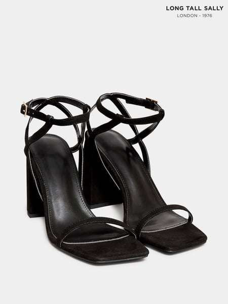 Long Tall Sally Black Faux Suede Block Heels (975153) | € 78