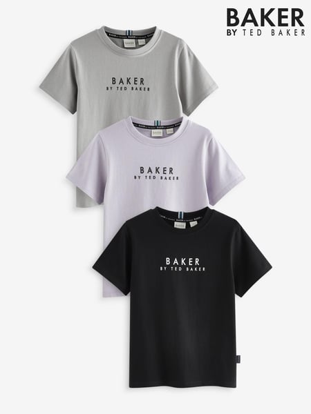 Baker by Ted Baker 100% Cotton T-Shirts 3 Pack (981606) | € 47 - € 53