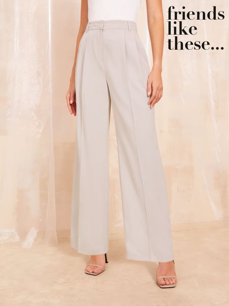 Friends Like These Grey Premium Wide Leg Smart Trousers (984823) | € 28