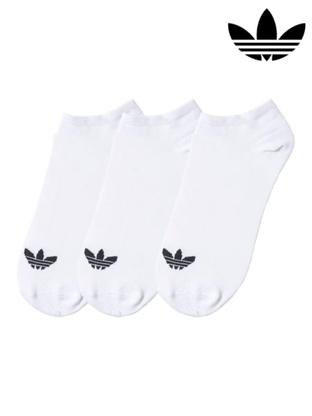 adidas Originals Off White Trefoil Liner Socks 3 Pack (991848) | € 19