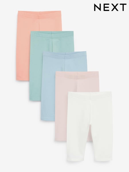 Pink/Blue 5 Pack Cropped Leggings (3-16yrs) (992111) | € 24 - € 33