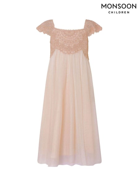 Monsoon Pink Estella Sparkle Dress (A05416) | € 78 - € 87