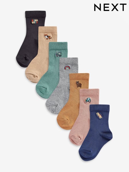 Mineral Character Cotton Rich Socks 7 Pack (A13390) | € 9 - € 11