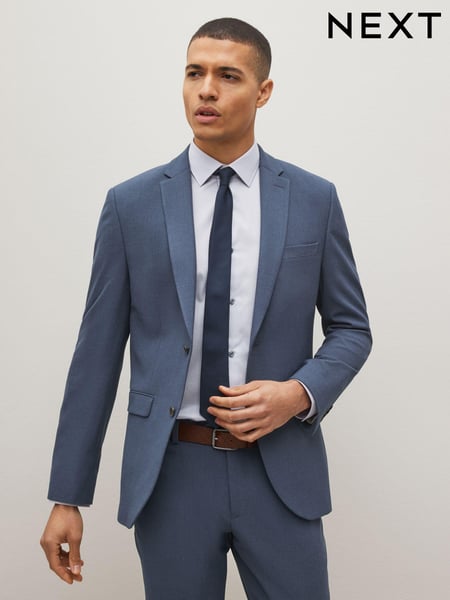 Blue Slim Motion Flex Stretch Suit Jacket (A20196) | € 11