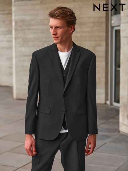 Black Oversized Motionflex Stretch Suit: Jacket (A20248) | € 11
