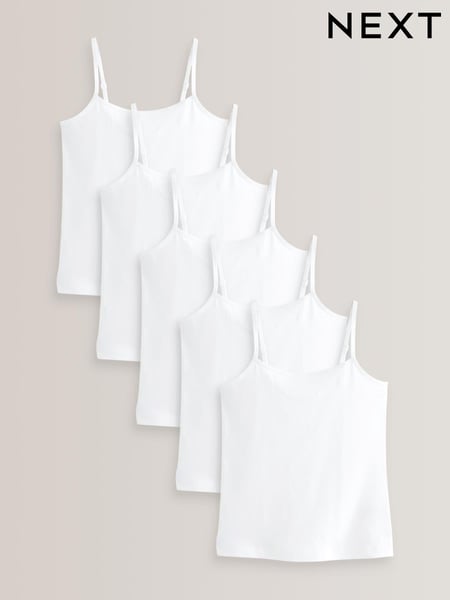 White Elastic Strappy Cami Vest (1.5-16yrs) (A33434) | € 12 - € 18