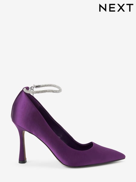 Purple Forever Comfort® Jewel Ankle Strap Court Shoes (A59108) | € 25