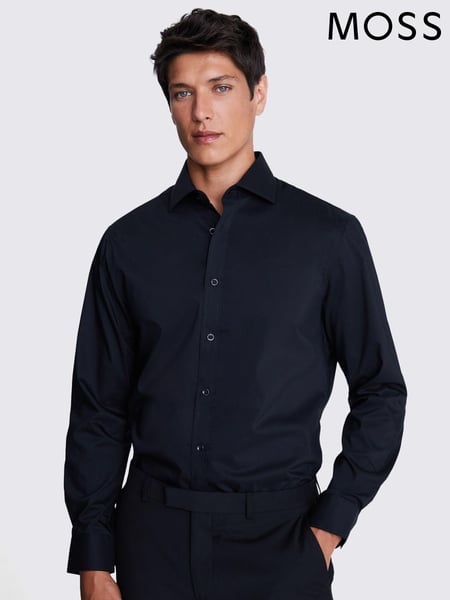 MOSS Black Tailored Stretch Shirt (A64852) | € 55