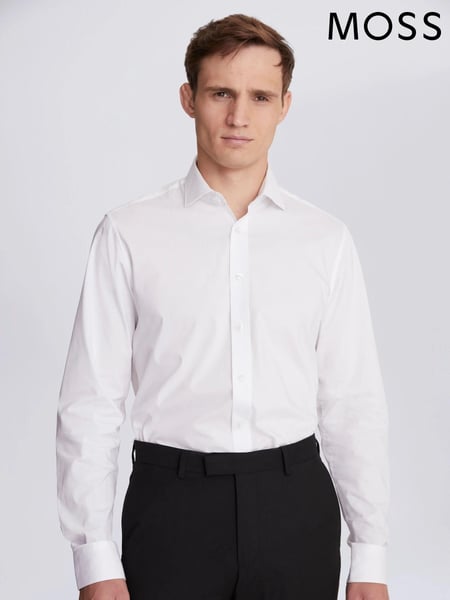 MOSS White Tailored Stretch Shirt (A64853) | € 55