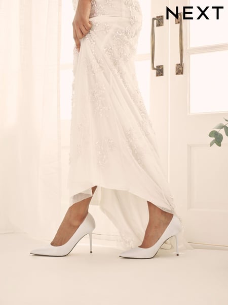 Ivory White Forever Comfort® Wedding Court Bridal Shoes (A66779) | € 35