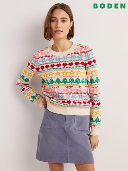 Gelb - Boden Christmas Jumper (A68876) | 144 €