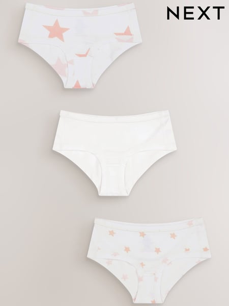 White/Pink 3 Pack Kind To Skin Briefs (1.5-12yrs) (A70745) | € 16 - € 18