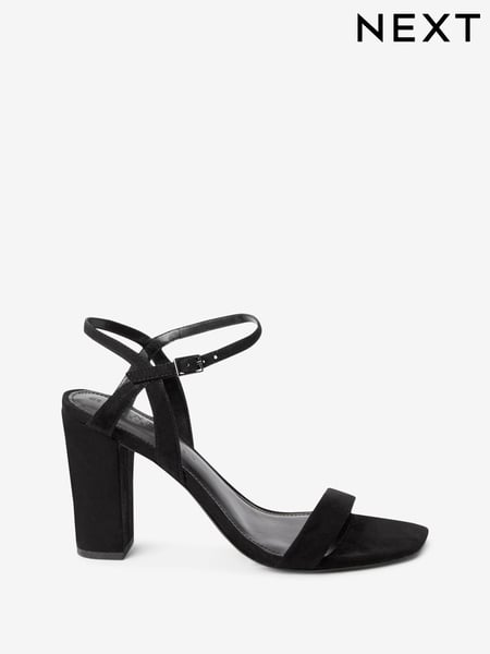 Black Forever Comfort® Block Simple Sandals (A72646) | € 9