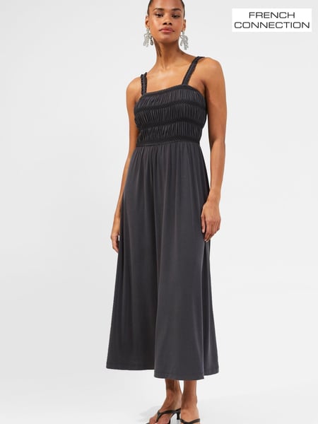 French Connection Rinia Washed Black Modal Jersey Dress (A82935) | € 44