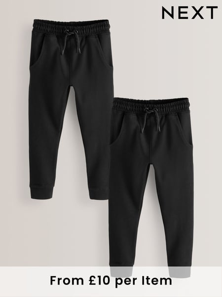 Black Skinny Fit Joggers 2 Pack (3-16yrs) (A83380) | € 28 - € 37
