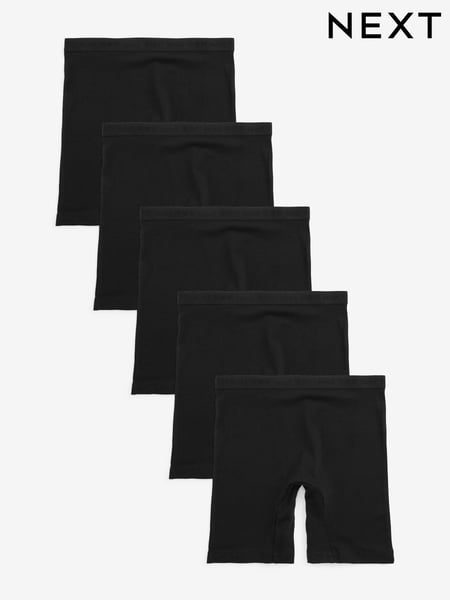 Black Long Leg Short Briefs 5 Pack (2-16yrs) (A83382) | € 17 - € 26
