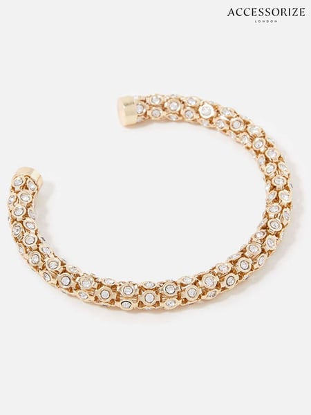 Accessorize Gold Tone Pastel Pop Crystal Cuff Earrings (A87464) | € 16