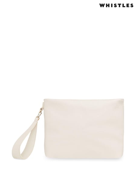 Whistles White Zip Top Avah Clutch (A98249) | € 139