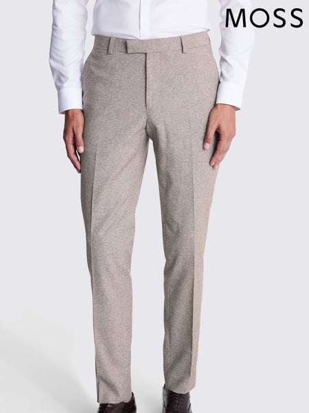 MOSS Neutral Brown Slim New Suit: Trousers (A98584) | € 109