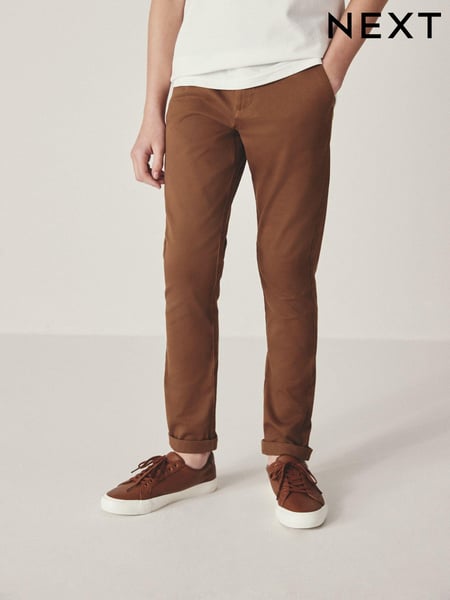 Ginger/Tan Brown Skinny Fit Stretch Chino Trousers (3-17yrs) (A99173) | € 16 - € 23