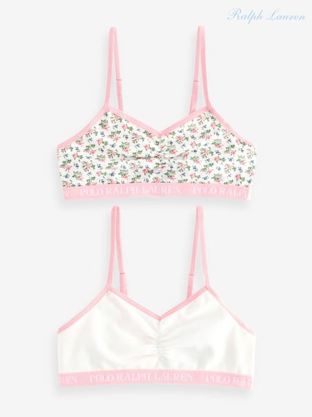 Polo Ralph Lauren Cream Logo Floral Bralettes 2 Pack (AA0261) | € 35