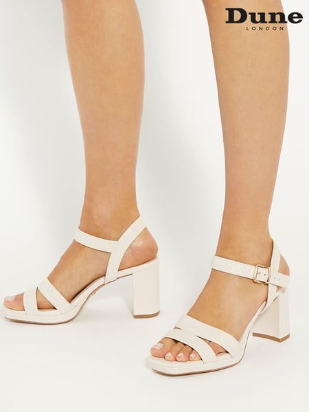 Dune London Cream Manifesting Mini Platform Sandals (AA0264) | € 70