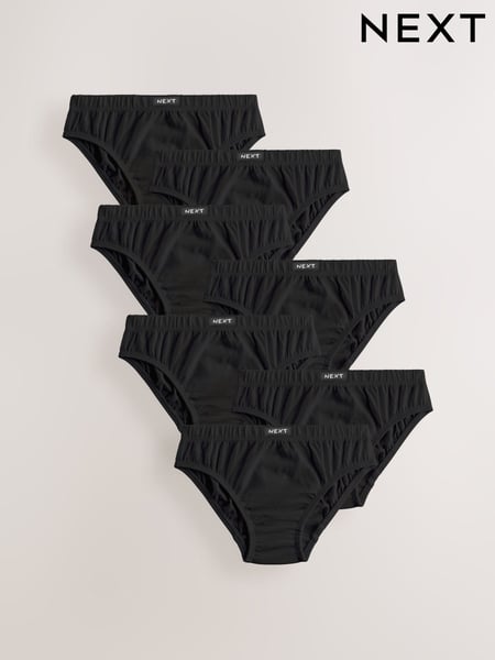Black 100% Cotton Briefs 7 Pack (1.5-16yrs) (AA1122) | € 14 - € 21