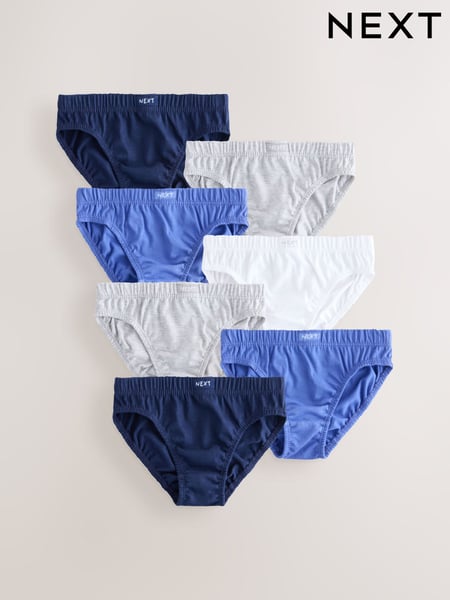 Blue 100% Cotton Briefs 7 Pack (1.5-16yrs) (AA1126) | € 14 - € 21