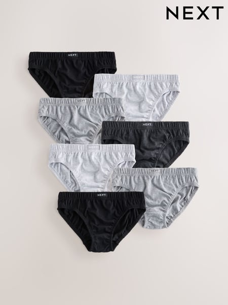 Monochrome 100% Cotton Briefs 7 Pack (1.5-16yrs) (AA1131) | € 14 - € 21