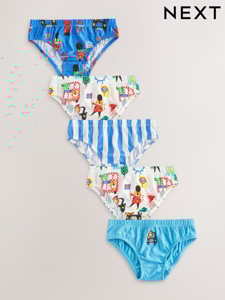 AOP London 100% Cotton Printed Briefs 5 Pack (1.5-10yrs) (AA1140) | € 11 - € 13