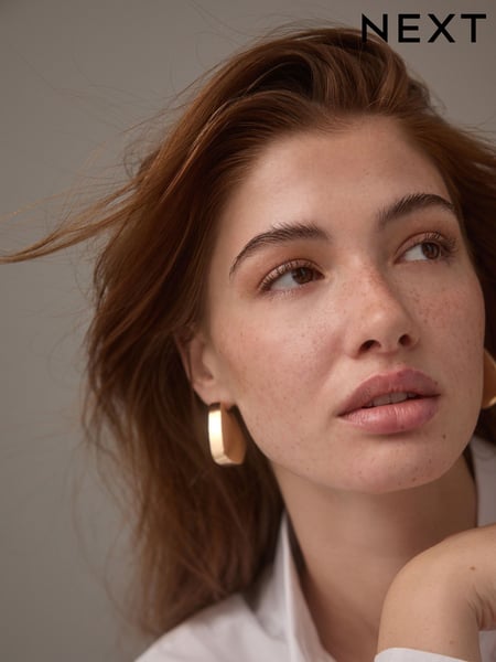 Gold Tone Chunky Statement Earrings (AA1604) | € 17