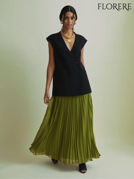 Florere Pleated Maxi Skirt (AA2030) | € 231