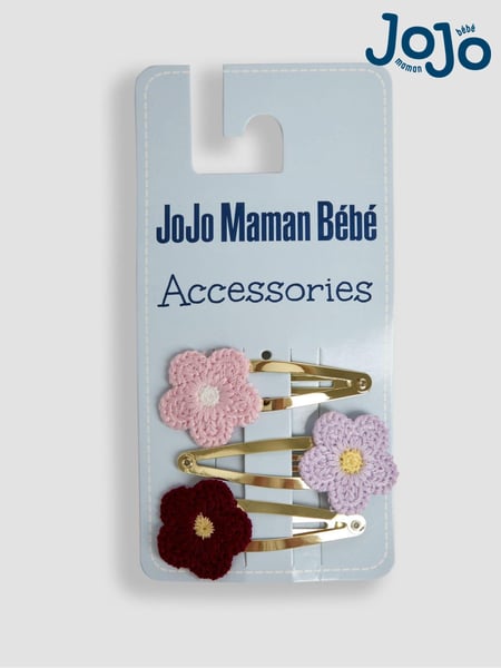 JoJo Maman Bébé Berry 3-Pack Crochet Clips (AA3101) | € 11