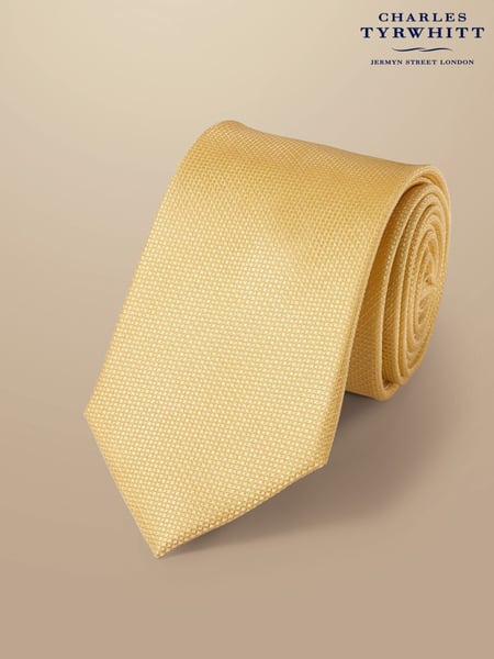 Charles Tyrwhitt Yellow Silk Stain Resistant Tie (AA3537) | € 55