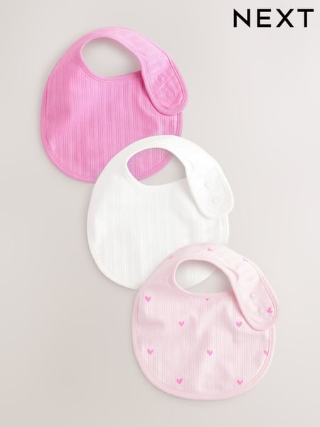Pink Baby Bibs 3 Pack (AA3577) | € 10