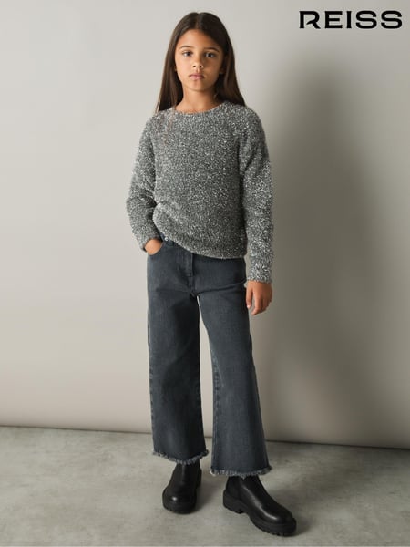 Reiss Silver Theadora 9-13 yrs Tinsel-Yarn Jumper (AA3649) | € 67
