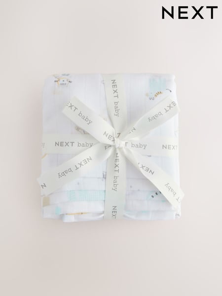 Animal Safari Baby Muslins 100% Cotton Cloths 4 Pack (AA4006) | € 14 - € 17