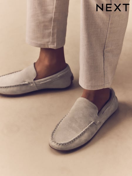 Suede Stone Wide Fit (G) Loafers (AA4670) | € 40 - € 51