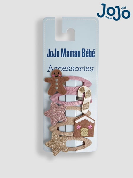 JoJo Maman Bébé Multi Christmas Clips 5 Pack (AA5368) | € 16