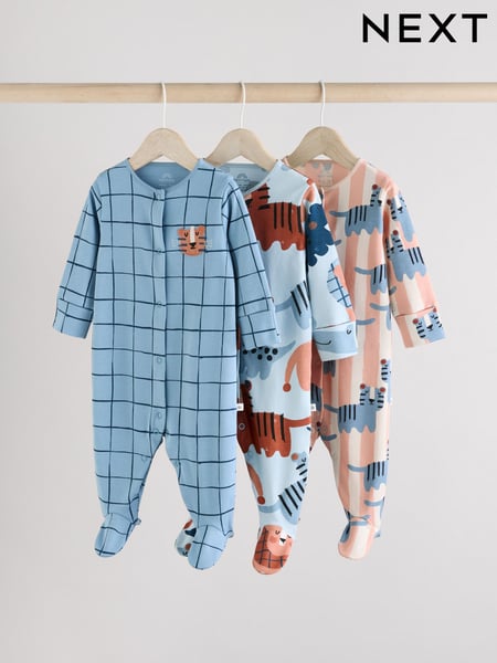 Navy Baby Sleepsuits 3 Pack (0mths-3yrs) (AA5962) | € 28 - € 31