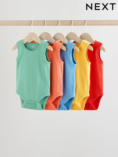 Bright Baby Vest Bodysuits 5 Pack (AA6358) | € 20 - € 23